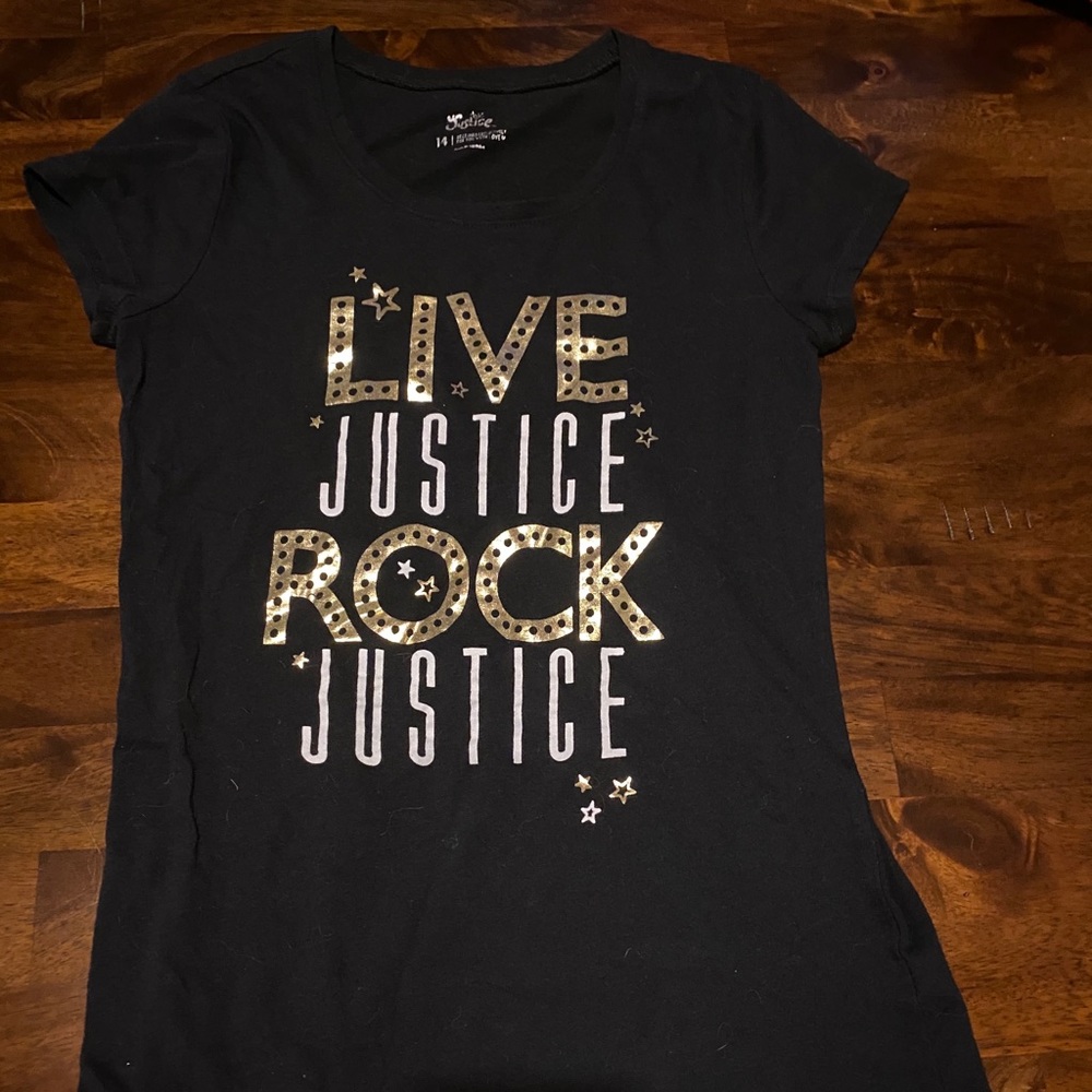 Girls limited edition Justice Tshirt